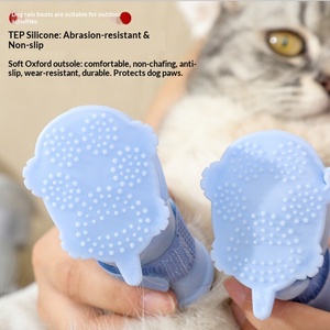 Scarpe per Cani Impermeabili, Antiscivolo e Resistenti all'Usura, Stivali da Pioggia per Cani da Esterno, Tagliaunghie per Animali Domestici per Prevenire Graffi - Product Image 5