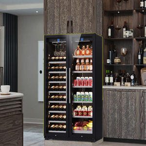 Ultra-sottile a doppia temperatura vino e tè per bevande materiale in legno con refrigeratori costanti per vino rosso per feste - Product Image 4