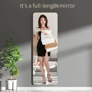 Home Wall Decor Self Adhesive Non Glass Mirror Custom Self-adhesive Acrylic Mirror Wall Sticker Bathroom Waterproof Soft Mirror