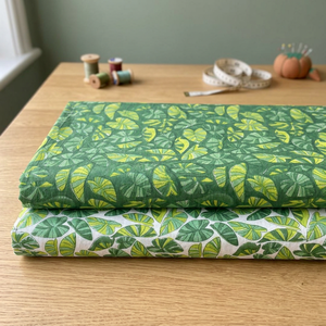Premium Green Leaf Print Cotton <b>Fabric</b> Tropical Botanical Floral <b>Textile</b> for Dresses Quilting <b>Home</b> Decor Sewing - Product Image 1