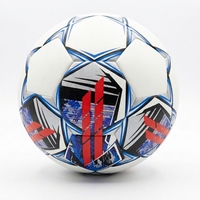 Ballon de football personnalisé avec logo, taille 5, en cuir PU thermocollé, ballon de match professionnel pour ligue et tournoi