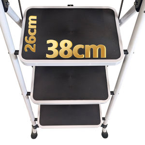 Échelle pliante moderne en acier au carbone de haute qualité, antidérapante, portable, certifiée CE, appartements, 3 à 6 marches, large marchepied, multifonctionnelle - Product Image 4