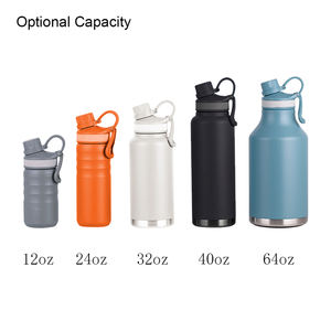 <span class=keywords><strong>TANANA</strong></span> Bouteille d'eau personnalisée en acier inoxydable isolée sous vide à double paroi de 32oz avec 2 couvercles - Product Image 4