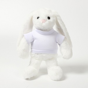 Simpatico Coniglietto di Peluche con Maglietta - Morbido Coniglio Imbottito con <span class=keywords><strong>Vestiti</strong></span>, Compagno di Comfort per Bambini - Product Image 2