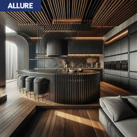 Allure Manufacture, armoires de cuisine sur mesure, îlot de cuisine, table, garde-manger, luxe, acier inoxydable, gadgets de cuisine modernes, armoire