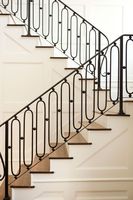 Colliers de balustrade carrés en métal creux avec panier pour décoration intérieure