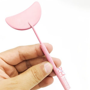 <b>Moon</b> Shape Stainless Steel Eyelash <b>Mirror</b> For Pink Powder Coated Color Regular Shape Stock Available Makeup <b>Mirror</b> - Product Image 6