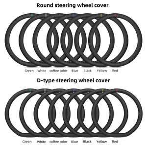 Cubierta de volante de gamuza para coche, accesorios interiores universales para coche de automovilismo suave, Protector para mujer y hombre - Product Image 6