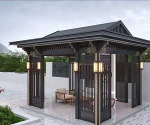 Pérgola de aluminio retráctil para exteriores <span class=keywords><strong>DUODA</strong></span> modelo 888 con sistema de toldo de techo plegable resistente al agua y fácil de montar - Product Image 5