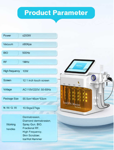 Appareil de microdermabrasion portable 9 en 1, spa, oxygène facial, blanchiment, hydratation, rajeunissement de la peau - Product Image 4