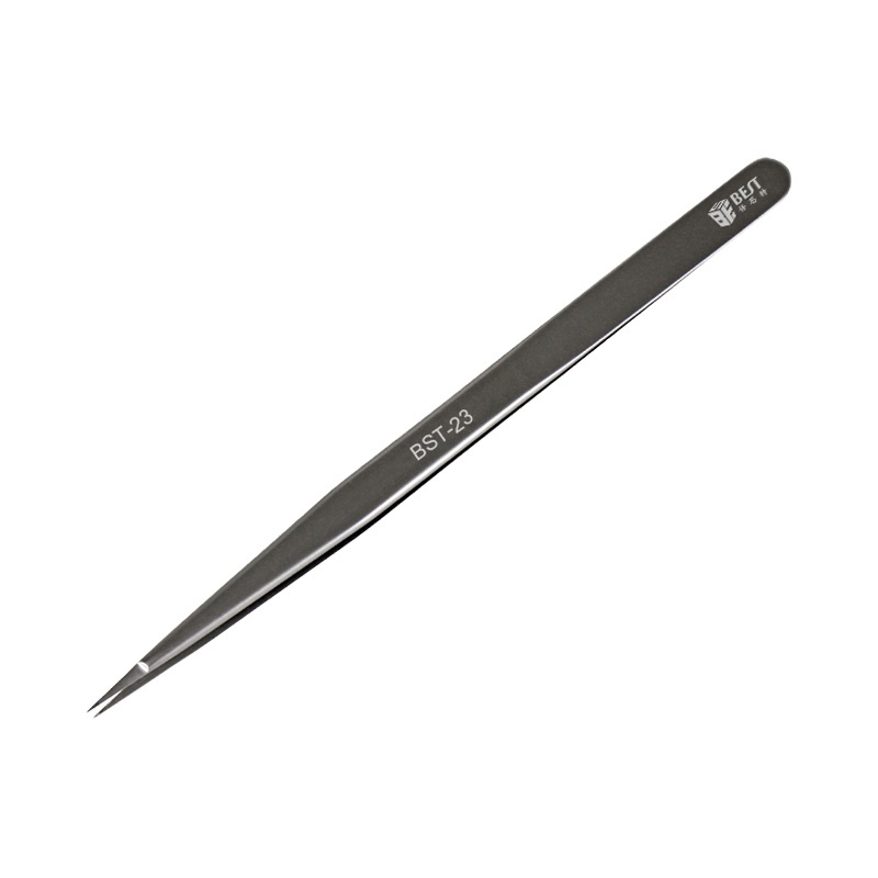 Precision Anti-Static Stainless Steel Tweezers Set Electronics DIY Handy Phone Repair Hand Tools Industrial Curved Straight Tips · image 1