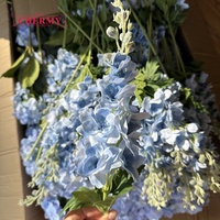 Fleur artificielle Delphinium bleu effet naturel DC166, très vendue, à longue tige, pour centres de table de mariage et arrangements floraux