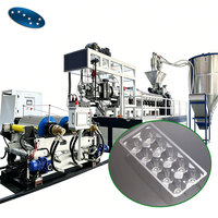 Machine à fabriquer des feuilles de PET recyclé Sevenstars, ligne d'extrusion de feuilles de plastique APET RPET à double vis pour l'emballage de gobelets et de plateaux