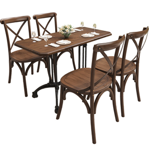 Sedia Rustica Americana <span class=keywords><strong>Vintage</strong></span> con Schienale Incrociato, Sedie da Bistrot e Caffetteria, Vendita all'Ingrosso - Product Image 3