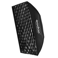 Kit Flash de Studio Godox E250 250Ws avec Softbox Grille 50x70cm, Support d'Éclairage 180cm et Déclencheur AT-16 pour Prise de Vue Photo