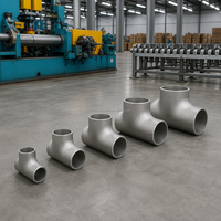 Collecteur hydraulique haute pression OEM personnalisé, directement d'usine, en acier au carbone forgé A105, conforme ASME B16.9, avec raccord en T réducteur soudé à la douille