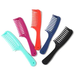 Double row tooth massage comb Hair conditioner plastic comb hair tools comb