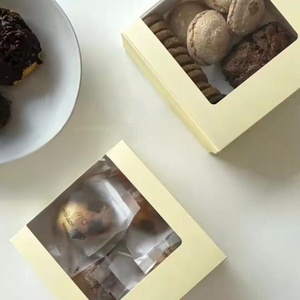 กล่องกระดาษคราฟท์พิมพ์ลายตามสั่ง Sunshine Hot สำหรับใส่คัพเค้ก ขนมวาฟเฟิล เค้กเคลือบด้าน-สำหรับใส่อาหาร - Product Image 3