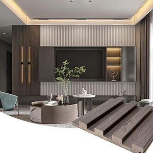 Interior Oak &amp; Walnut Wood Veneered Decorative <strong>Screening</strong> Sound-Absorbing Grills <strong>Panel</strong> - Product Image 1