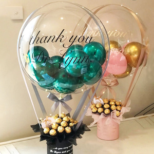 TC 2024 Nuevo Bouquet de Globos Bobo, Cesta de Flores, Decoración para Regalos de Boda, Fiesta de Cumpleaños, Día de la Madre, Regalo de Globos - Product Image 3