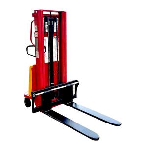 Toptan ayakta tam elektrikli çift çatal palet istifleme kamyonu mekanik 1.5ton 3m - Product Image 3