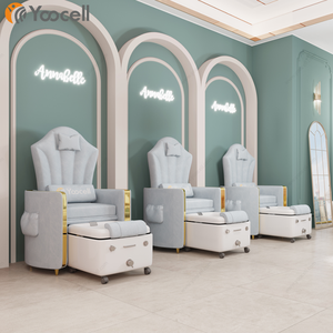 Yoocell Mangkuk LED Spa Tina Pedikur, Stasiun Pedikur Roda Biru Langit Produksi Baru - Product Image 1