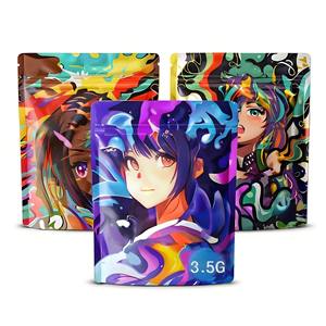 Bolsa de plástico PE con cierre deslizante negro mate, impresa en huecograbado, de alta calidad y diseño personalizado de fábrica, para almacenamiento de alimentos y refrigerios. - Product Image 5