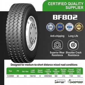 Nuovo Arrivo Pneumatico per Camion BF802 12.00R20 con Battistrada Profondo Rinforzato per Siti Industriali e Consegne, Prestazioni Versatili e Gestione Stabile - Product Image 1
