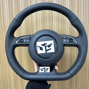 Volante Deportivo S-Line en Cuero Alcantara Completo con Botón de Arranque para Audi R8 TTRS C6 C7 S7 S4 A4 B8 RS3 SQ5 S5 B9 A6 C8 A3 <span class=keywords><strong>2018</strong></span> - Product Image 1