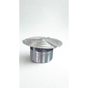 Tapa de chimenea de acero galvanizado tipo inserto, cubierta fija para chimeneas de techo - Product Image 1