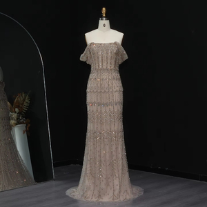 Luxury Dubai <strong>White</strong> Mermaid Arabic <strong>Evening</strong> Dress With Cape Sleeves Women Wedding Party <strong>Gowns</strong> Lsz291-1 - Product Image 3