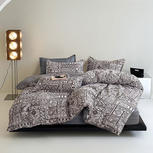 Good <strong>Price</strong> Luxury Comfortable <strong>Duvet</strong> Cover Set Digital Printed 4 Piece Bedding Set - Product Image 2