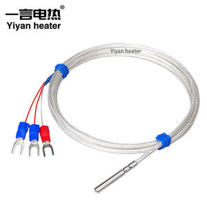 เซ็นเซอร์วัดอุณหภูมิแบบเทอร์โมคัปเปิล Yiyan Heater 3x10 3x20 มม. หัววัดสแตนเลสอุตสาหกรรม Pt1000 สำหรับอุณหภูมิสูง รับประกัน 1 ปี - Product Image 2
