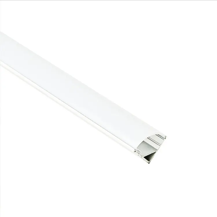 Lampe à néon à LED Sliver Black White Coated 18X18 Triangle LED Corner Aluminum Profile for 12mm LED Strip Light