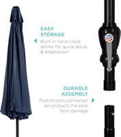 Parapluie de plage promotionnel personnalisé avec logo, robuste, pliable, pour le marché de Dubaï, vente en gros