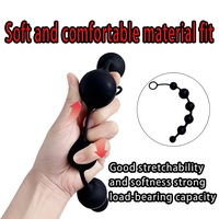 Masseur de prostate unisexe en silicone souple, perles anales flexibles, plug anal étanche IPX7, jouet intime pour homme et femme