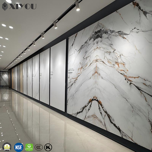 Piastrelle in Gres Porcellanato Effetto Marmo Naturale, Pietra Sinterizzata Completamente Smaltata Lucida, Grande <span class=keywords><strong>Lastra</strong></span> 3200*1600, Piastrelle Bianche in Ceramica per Pavimenti Domestici - Product Image 6