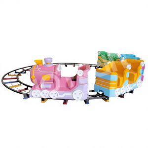 Mini-trains électriques pour enfants, en acier, alimentés par batterie, certifiés CE, pour intérieur/extérieur, parcs d'attractions, centres commerciaux - Product Image 1