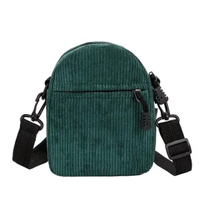 Crossbody Men Shoulder Bags Corduroy Fashion Custom Messenger Side Crossbody Shoulder Bag For Men Women