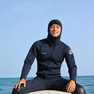 Combinaison de plongée intégrale à capuche Secunet 1,5 mm pour hommes, surf, plongée, natation, néoprène - Product Image 2