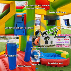 Castello Gonfiabile Personalizzato a Forma di <span class=keywords><strong>Mongolfiera</strong></span>, Qualità Commerciale per Noleggio Eventi, Direttamente dalla Fabbrica - Product Image 3