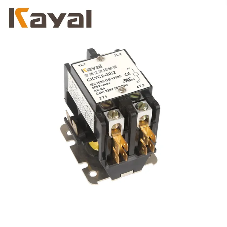 KAYAL Campione Gratuito 1/1.5/2/3/4 Pole 24v 240v DP Contattore 30 amp 40 amp 63a contattore