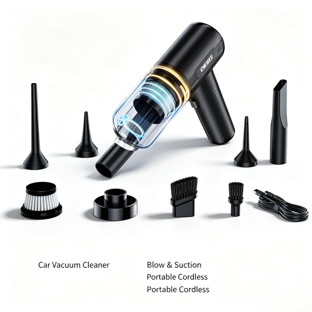 Rechargeable Wireless Handheld Car Vacuum Cleaner Powerful High Suction Portable Vacuum for Auto Home Cleaning