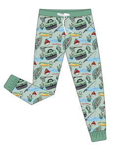 Pantaloni Jogger Personalizzati Jaye Factory con Stampa Mallard in Bambù per Mamma e Figlia, Stampe Personalizzate, Joggers Morbidi - Product Image 3