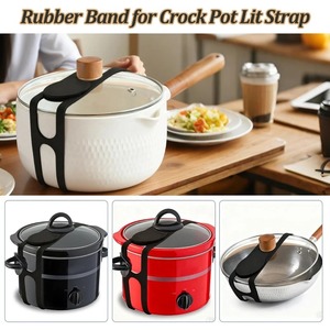 3Pcs Silicone Pot Lid Elastic Band Reusable Lunch Box Strap Holder Suitable Universal Clay Pots <b>Curtains</b> Bowls Latch Strap Ties - Product Image 4