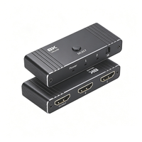 Commutateur HDMI Justlink 8K 60Hz 2 entrées 1 sortie HDMI 2.1 bidirectionnel 4K 120Hz HDR avec télécommande IR pour TV, moniteur, projecteur, PC
