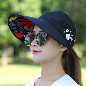 Summer Sun Protection Folding Sun <b>Hat</b> for Women Wide Brim Cap Ladies Beach Visor <b>Hat</b> Girl <b>Holiday</b> UV Protection Sun <b>Hat</b> - Product Image 5