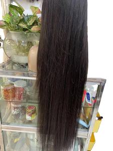 未加工的40-60英寸越南生发延伸秘鲁和巴西处女人发蕾丝假发长款 - Product Image 3