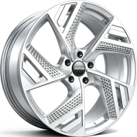 Jantes en alliage forgé monobloc 15-26 pouces à 5 branches avec texture à points, jantes personnalisées pour véhicules électriques, SUV et berlines