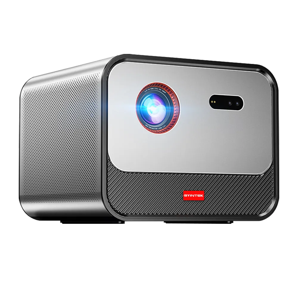 BYINTEK R80 3D 4K 시네마 AI Laser 자동 초점 스마트 안드로이드 WiFi 휴대용 LED DLP 홈 시어터 비디오 프로젝터 HD 1080P